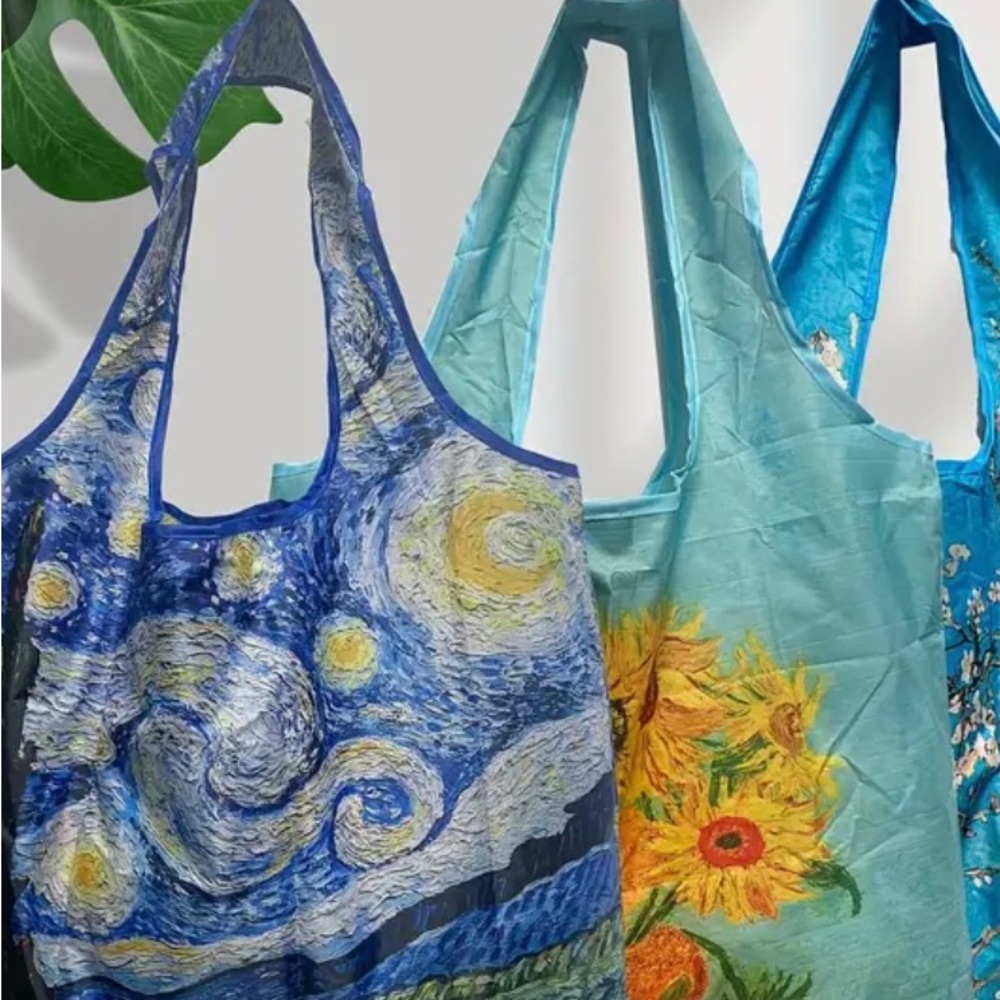 NOT FOR SALE Reusable and Foldable Van Gogh Tote.